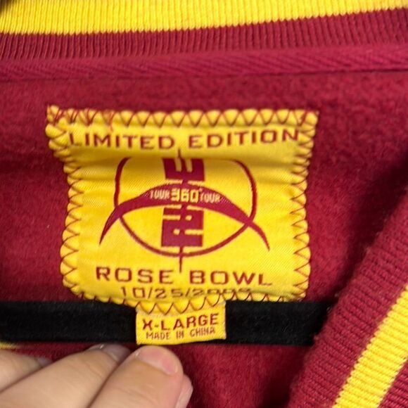 Rose Bowl Men's Multi-Color Long-Sleeve U2 2009 360 Tour Varsity Jacket Extra La - Picture 6 of 9